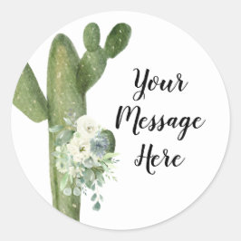 Cactus Bloem Je Bericht Hier Sticker