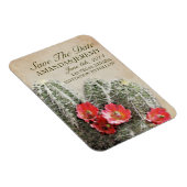 Cactus Bloemen Bewaar de datum Magneet (Rechterzijde)