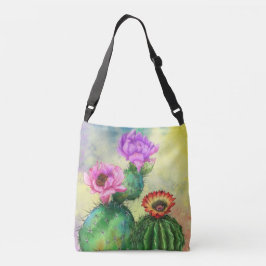 Cactus Bloemen Crossbody Tas mooie Cactussen