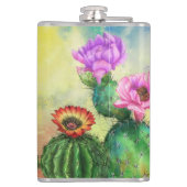 Cactus Bloemen Flask Heupfles (Achterkant)