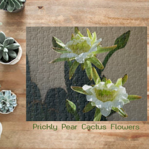 Cactus Bloemen Prickly Pear Bloesems Fotografisch Legpuzzel