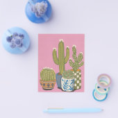 Cactus Bloemen Roze Flyer (Enkel)