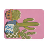 Cactus Bloemen Roze Magneet (Horizontaal)