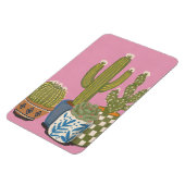 Cactus Bloemen Roze Magneet (Linkerzijde)