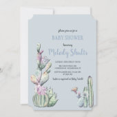 Cactus Bloemen Uitnodiging (Voorkant)