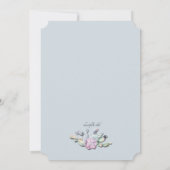 Cactus Bloemen Uitnodiging (Achterkant)