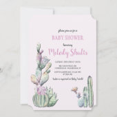 Cactus Bloemen Uitnodiging (Voorkant)