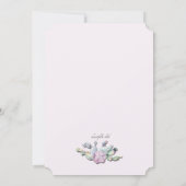 Cactus Bloemen Uitnodiging (Achterkant)