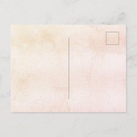 Cactus bloemetjes rustiek roos gouden bruiloft uitnodiging briefkaart (Achterkant)