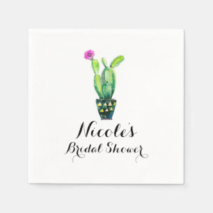 Cactus Bloemige Rustieke Zuidwestelijke Bruidsdouc Servet