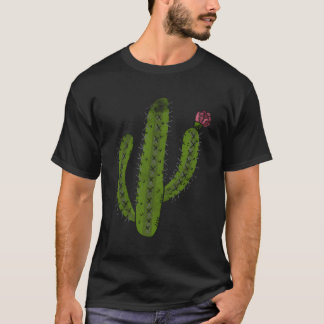  cactus bloemretro ontwerp voor Natuur cadeau T-shirt