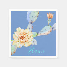 Cactus bloom desert flower waterverf