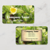 cactus bloom nature photo double sided  visitekaartje (Voorkant / Achterkant)