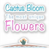 Cactus Bloom Sticker (Voorkant)