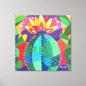 Cactus Blossom Canvas Afdruk (Voorkant)