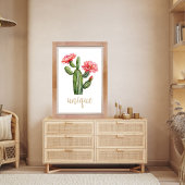 Cactus Blossom Waterverf Unique Desert Poster