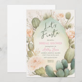 Cactus Blush Boho Groenery Woestijn Kaart (Voorkant / Achterkant)