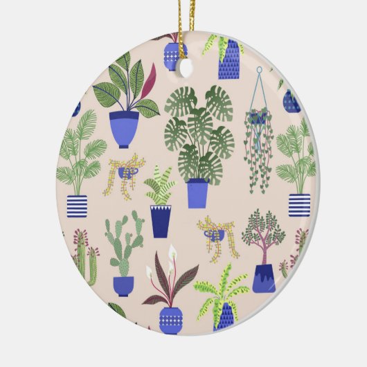 Cactus Blush Pink Keramisch Ornament (Links)
