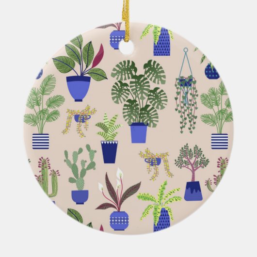 Cactus Blush Pink Keramisch Ornament (Achterkant)