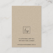 CACTUS BLUSH PROTEA FOLIAGE STUD OORBEL DISPLAY B VISITEKAARTJE (Achterkant)