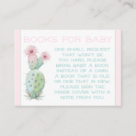 Cactus Boek Verzoek Kaarten Visitekaartje