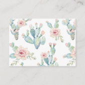 Cactus Boek Verzoek Kaarten Visitekaartje (Achterkant)