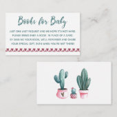 Cactus boeken voor Baby Informatiekaartje (Voorkant / Achterkant)