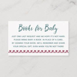 Cactus boeken voor Baby Informatiekaartje