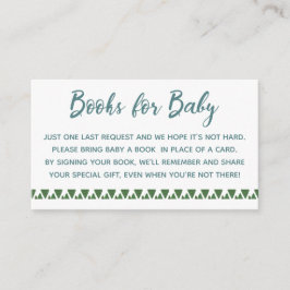 Cactus boeken voor Baby Informatiekaartje