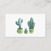 Cactus boeken voor Baby Informatiekaartje (Achterkant)
