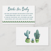 Cactus boeken voor Baby Informatiekaartje (Voorkant / Achterkant)