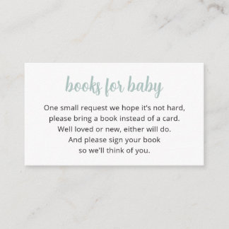 Cactus boeken voor Baby Kaart, Fiesta Informatiekaartje