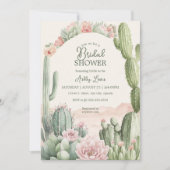 Cactus Boho Cowgirl Bruidsbloemen Kaart (Voorkant)