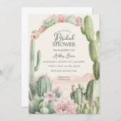Cactus Boho Cowgirl Bruidsbloemen Kaart (Voorkant / Achterkant)