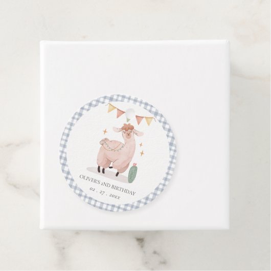 Cactus Boho Llama Alle leeftijden Bedankjes Labels (In situ)