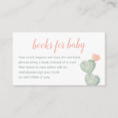 Cactus Books for Baby Kaart, woestijnbehuizing Informatiekaartje (Voorkant)