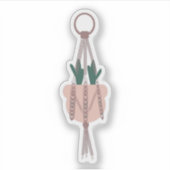 Cactus Botanical Hanging House Planten Greenery Sticker (Voorkant)