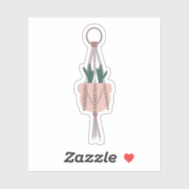 Cactus Botanical Hanging House Planten Greenery Sticker