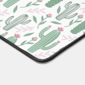 Cactus botanisch patroon gepersonaliseerd bureaumat (Hoek)