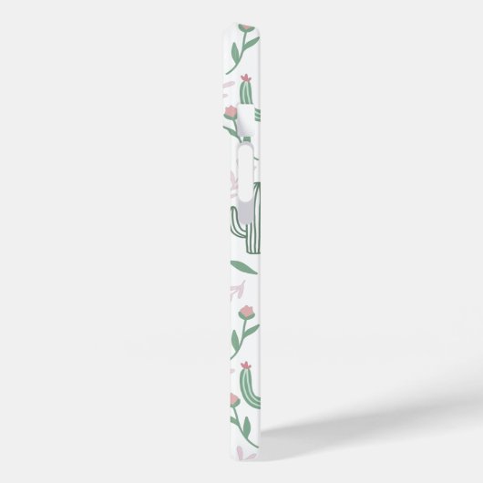 Cactus botanisch patroon gepersonaliseerd Case-Mate iPhone case (Achterkant / Links)