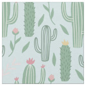 Cactus botanisch patroon stof (Close Up)