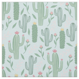 Cactus botanisch patroon stof