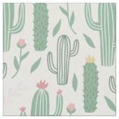 Cactus botanisch patroon stof (Close Up)