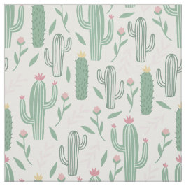 Cactus botanisch patroon stof