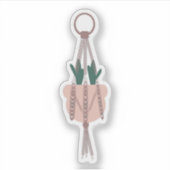 Cactus Botanische Hangende Huisplanten Groene Plan Sticker (Voorkant)