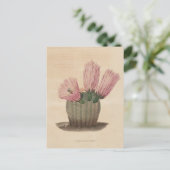 Cactus botanische illustratie uit 1841 briefkaart (Staand voorkant)