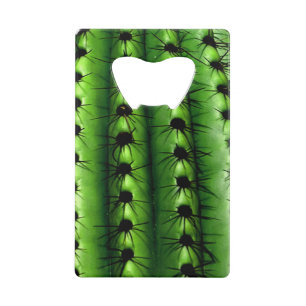 Cactus Bottle Opener Credit Kaart Grootte Creditkaart Flessenopener