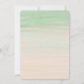 Cactus Bridal Shower Invitation Succulent Pink Kaart (Achterkant)