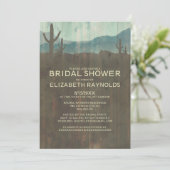 Cactus Bridal Shower Invitations Kaart (Staand voorkant)