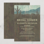 Cactus Bridal Shower Invitations Kaart (Voorkant / Achterkant)